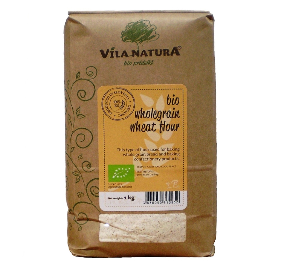 

Мука пшеничная Vila Natura цельнозерновая БИО 1 кг