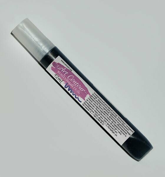 Контур акриловый по стеклу и керамике ArtContour, чёрный, 12мл Wizzart