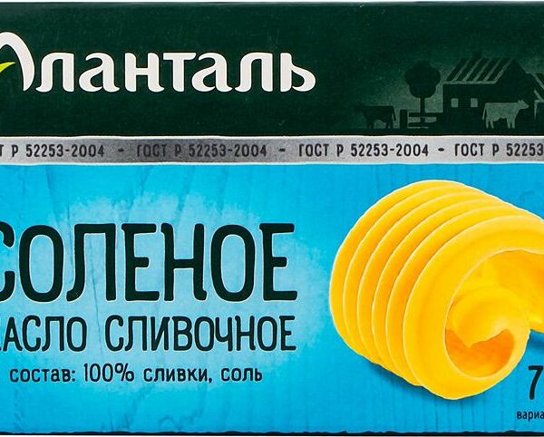 Масло сливочное Аланталь Соленое 79% 150г
