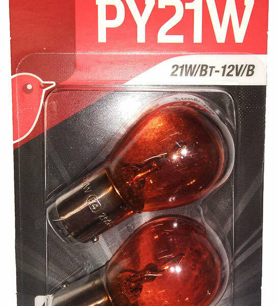 Лампы автомобильные PY21W 2 шт ТМ Auchan (Ашан)