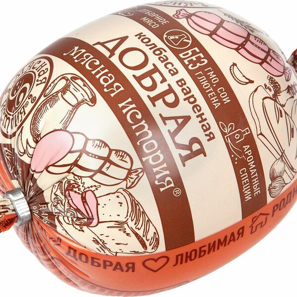 Колбаса вареная Мясная история Добрая