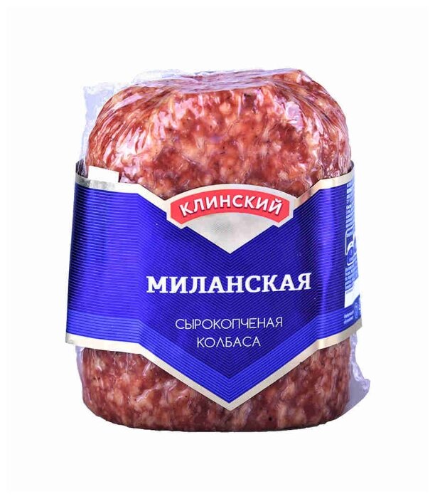 

Колбаса сырокопченая Клинский мясокомбинат Миланская 400 г