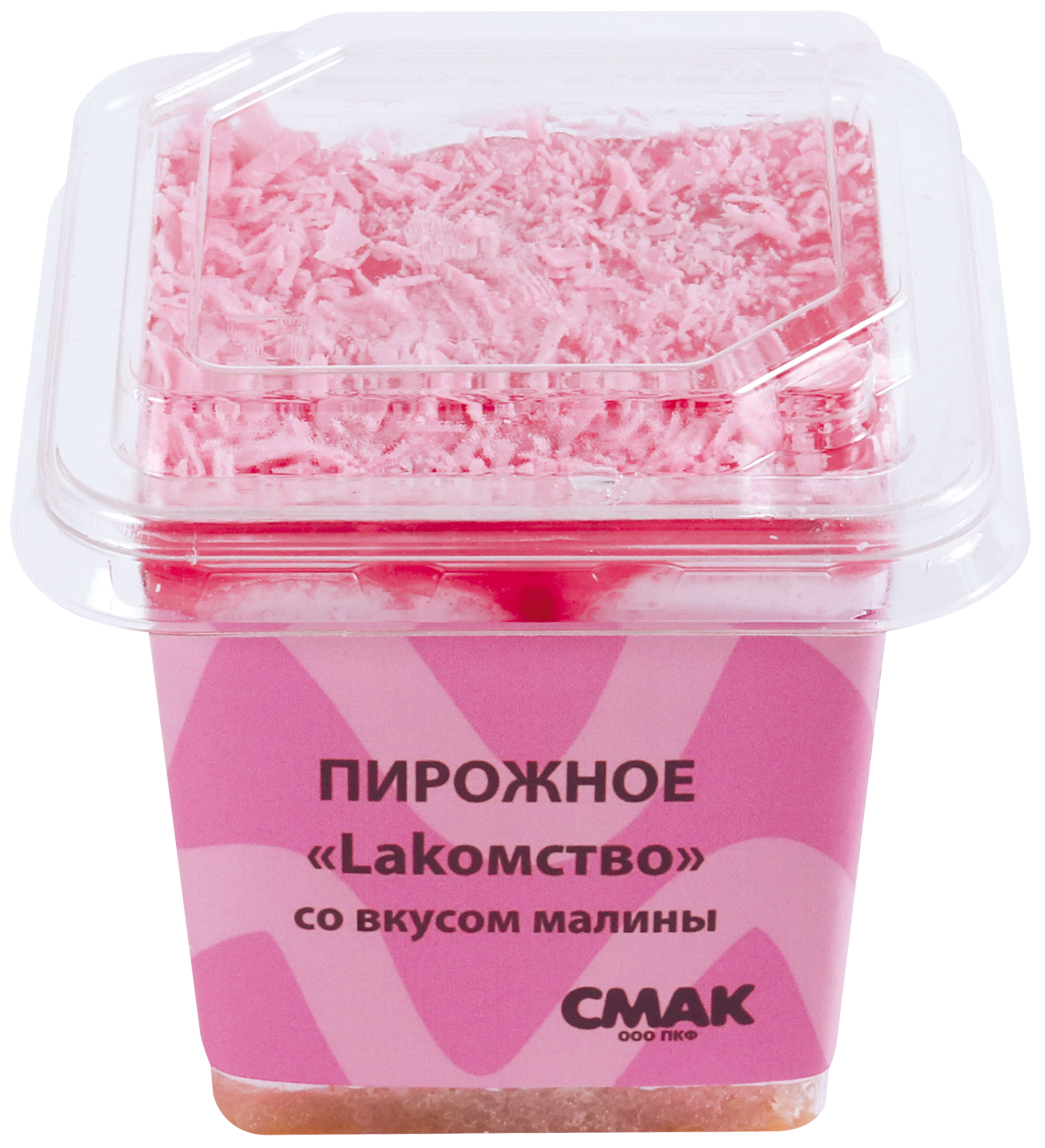 

Пирожное СМАК Lakомство со вкусом малины, 90г