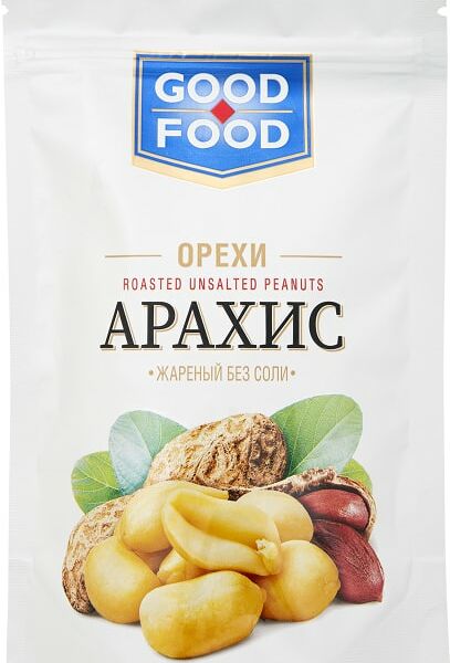 Арахис Good-Food жареный без соли 150гр