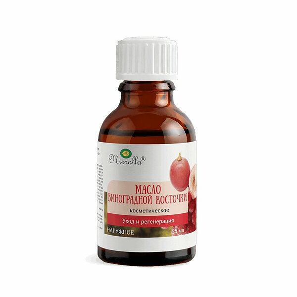 Mirrolla масло косметическое виноградной косточки 25 мл 
