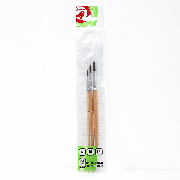 Набор кистей 3 шт ТМ Ашан Красная птица