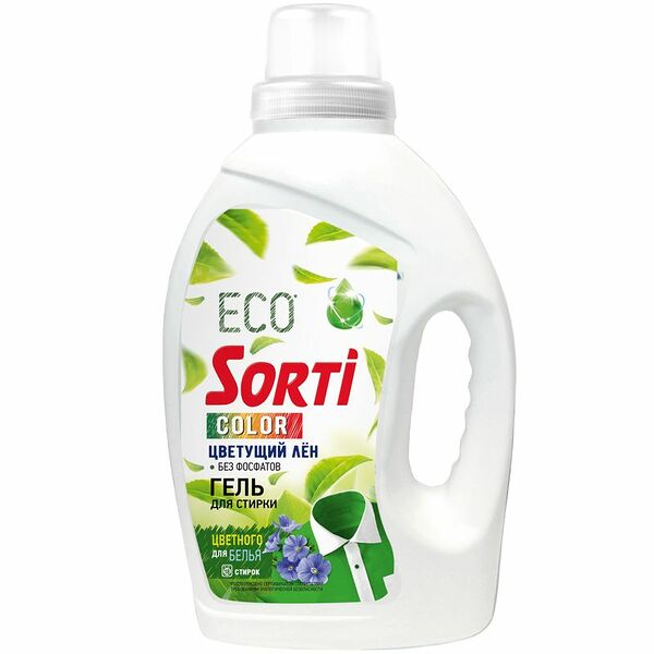 Гель Sorti Color Цветущий для стирки лен, 1.2л