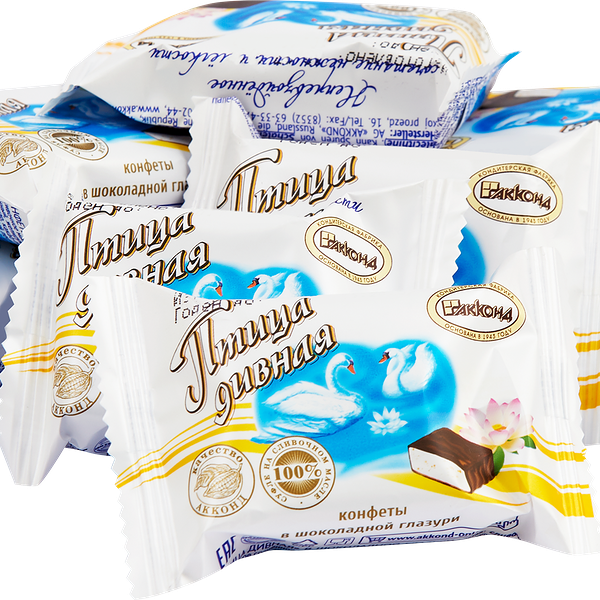Конфеты Птица дивная Акконд в шоколадной глазури вес.