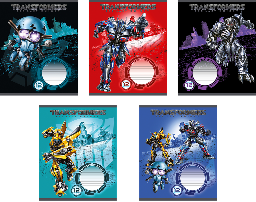 

Тетрадь Transformers Prime, А5, 12 листов, клетка, в ассортименте