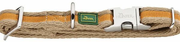 Ошейник Hunter Patras Alu-Strong 30-45 см текстиль желтый (29011) для собак