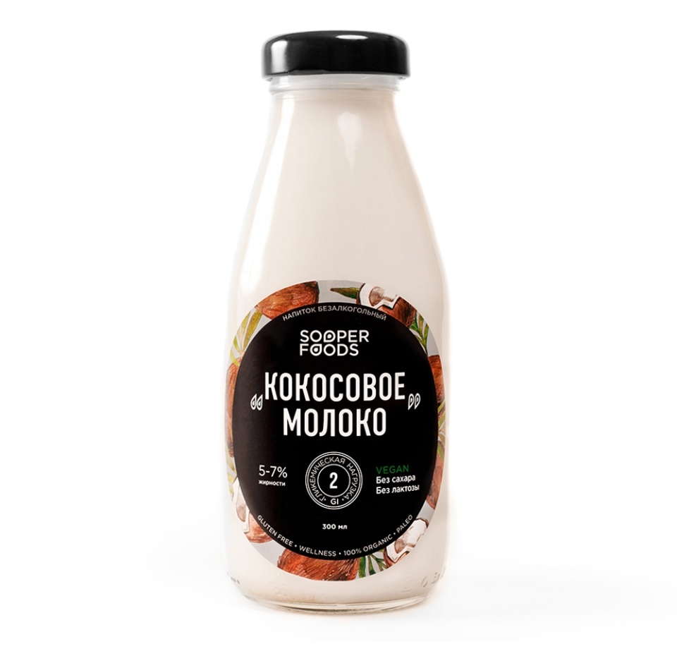 

Молоко кокосовое Sooperfoods 5–7% 300 мл