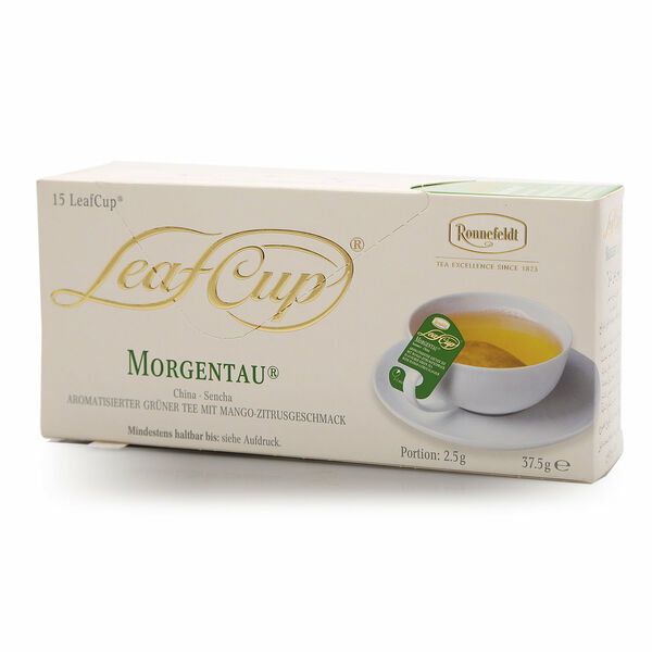 Чай зеленый Morgentau со вкусом манго и цитрусовых 15*2,5 г ТМ Ronnefeldt  (Роннефельд)