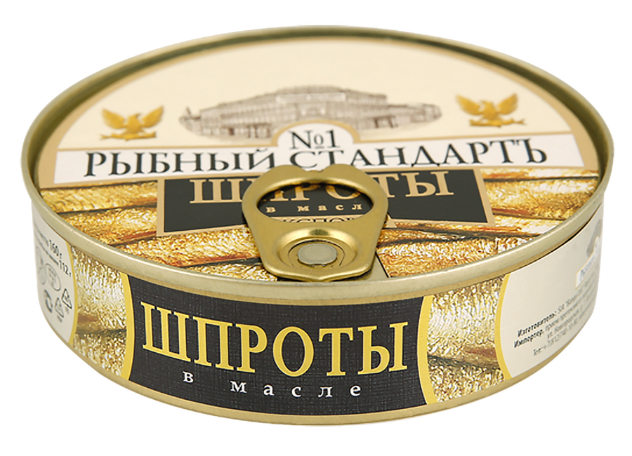 

Шпроты Рыбный стандартъ №1 в масле 160 г