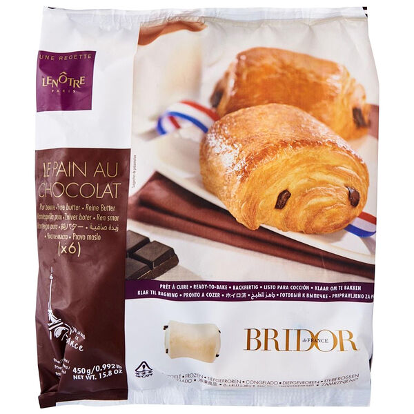 Булочки с шоколадом Bridor, 6 шт.