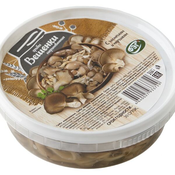 Грибы Вешенки маринованные ТМ ФЭГ 250г
