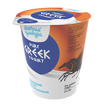 Йогурт Молочная культура Pure greek yogurt 2%, без змж