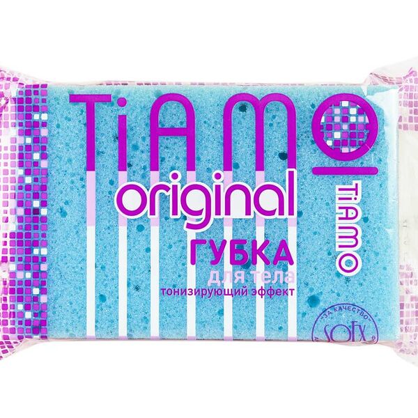 Губка для тела Tiamo Original Радуга комфорт поролон