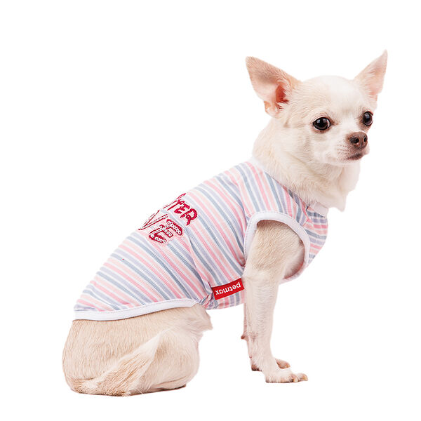 Футболка для собак Glitter Love, S, розовая (унисекс)