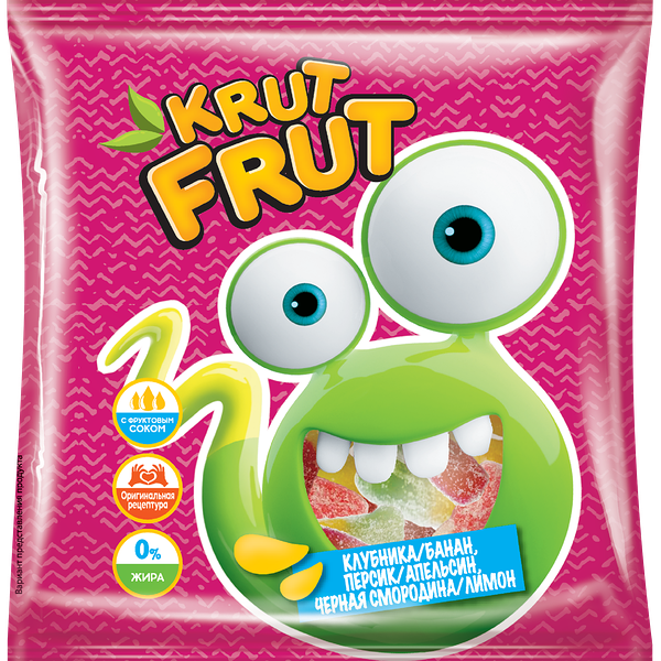 Мармелад жевательный KRUTFRUT Змейка в кислой посыпке