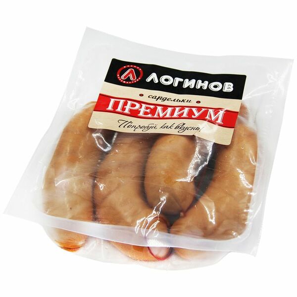 Сардельки варёные Логинов Премиум, 400г