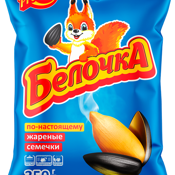 Семена подсолнечника Белочка, жареные