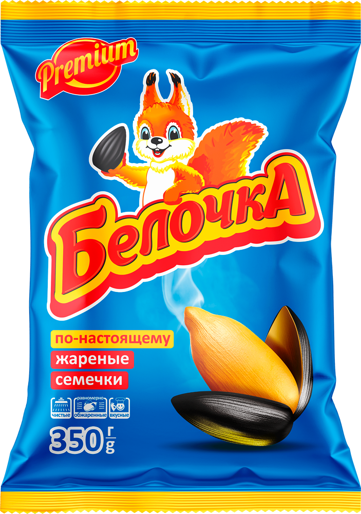 

Семена подсолнечника Белочка, жареные 350 г