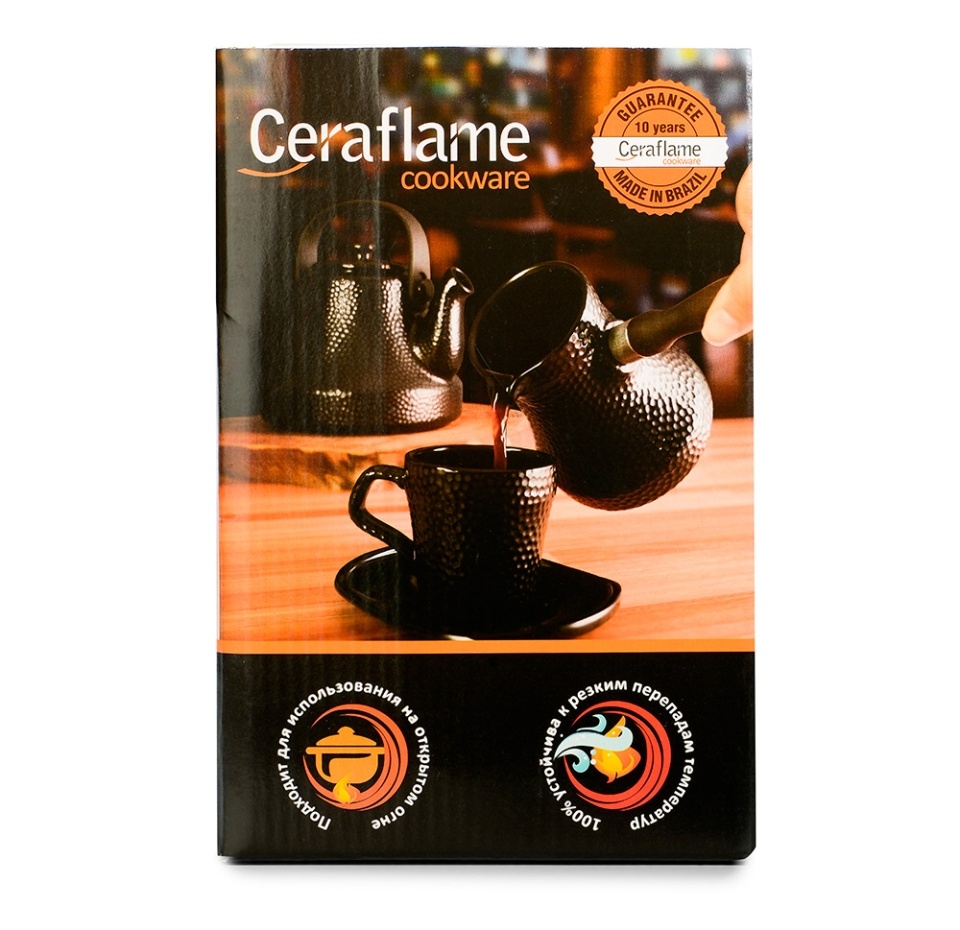 

Турка Ceraflame Hammered 0.5л Careflame 1 шт цвет в ассортименте керамика Бразилия