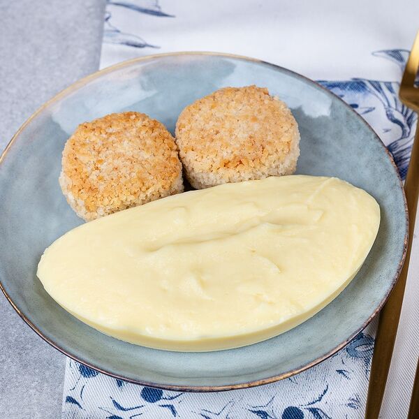 Биточки рыбные с картофельным пюре 300 г