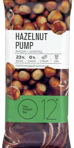 Батончик протеиновый O12 Вафельный фундук и шоколад 50г