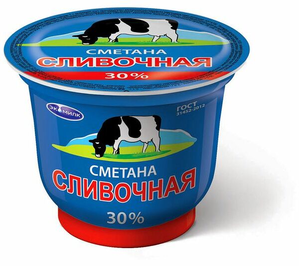 Сметана Экомилк 30%