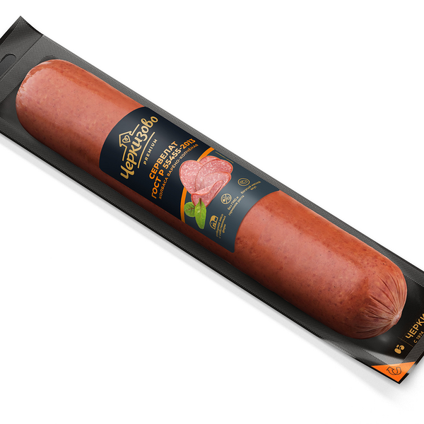 Колбаса Черкизово Сервелат варено-копченый Гост, ~1 кг