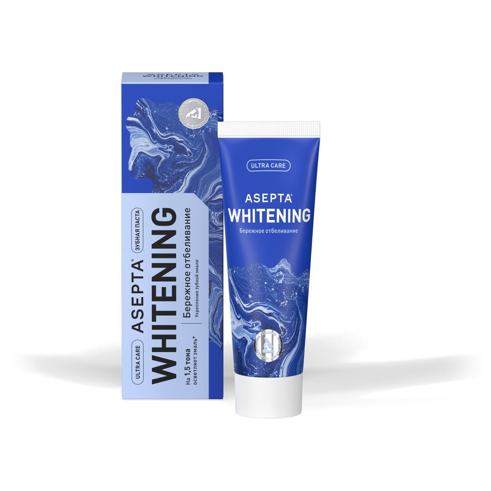 

Зубная паста Asepta Ultra Care Whitening бережное отбеливание 75 мл