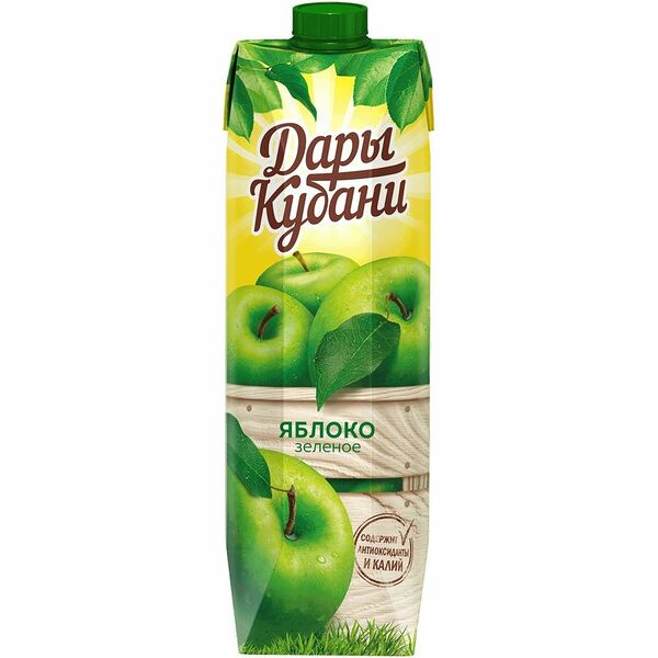 Нектар Дары Кубани яблочный, 950мл