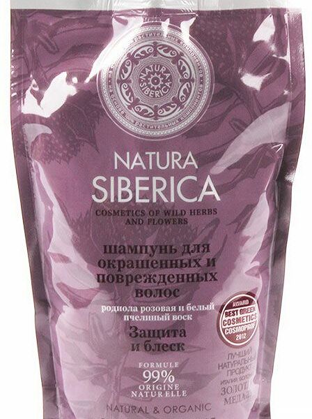 Шампунь Natura Siberica Защита и Блеск для окрашенных и поврежденных волос