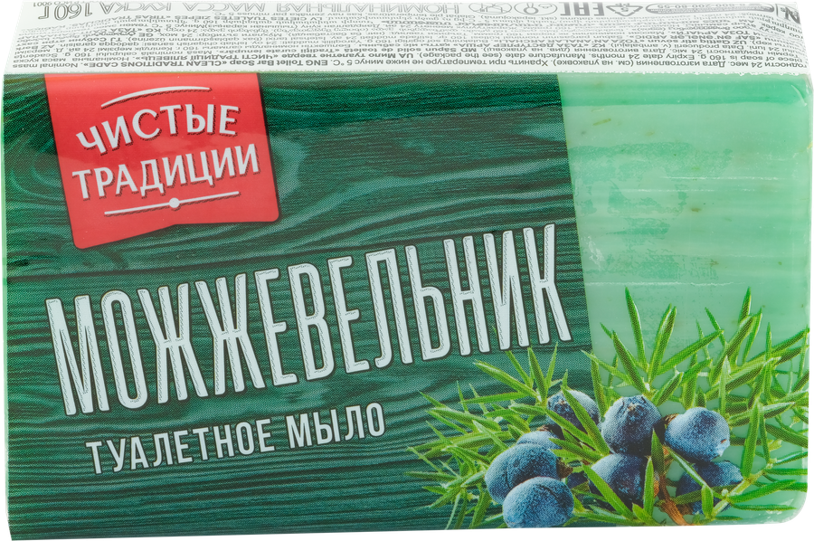 

Туалетное мыло Чистые традиции можжевельник