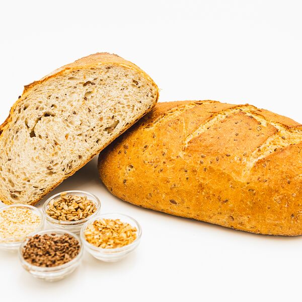 Хлеб 4 злака (семечка, лен, овсянка, кунжут)