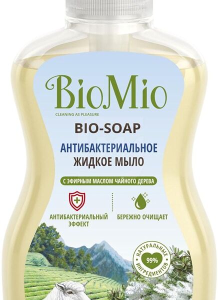 Жидкое мыло BioMio антибактериальное с маслом чайного дерева