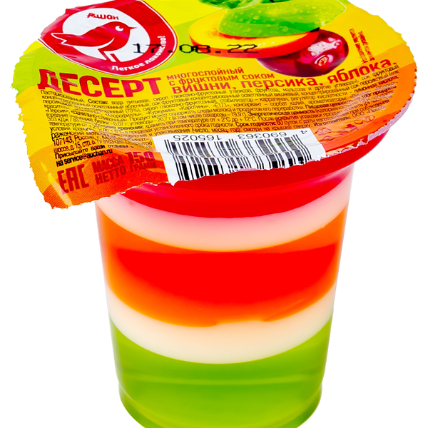 Желе АШАН Красная птица Светофор многослойное, 150 г