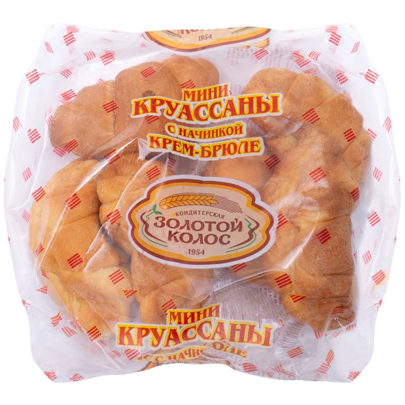 

Круассаны Золотой Колос с крем-брюле мини 6 шт. 100 г