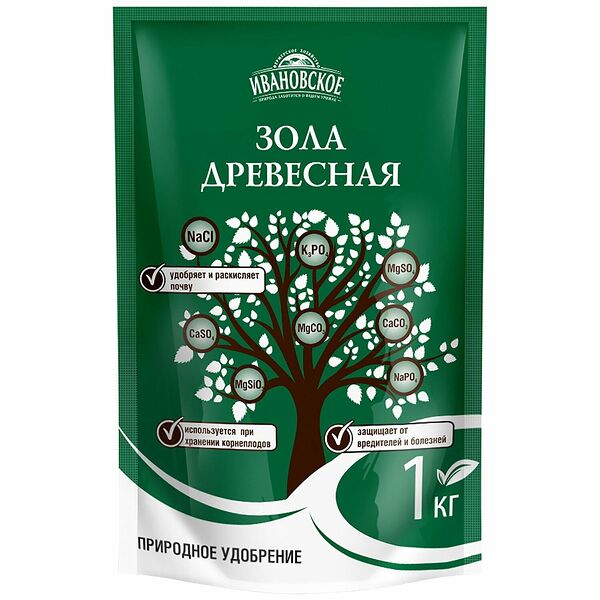 Удобрение Фермерское Хозяйство Ивановское зола древесная 