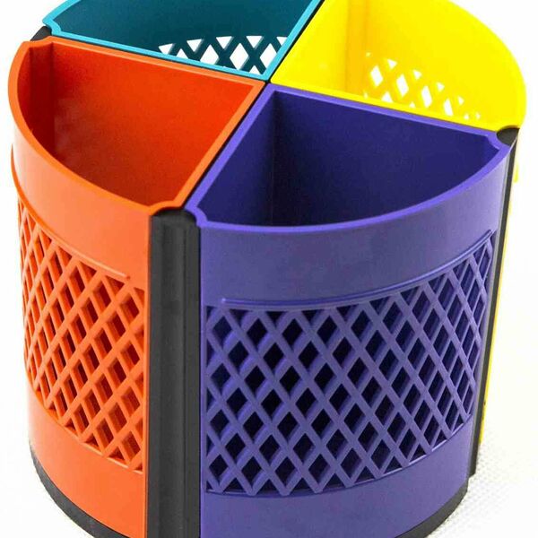 Подставка для канцелярских мелочей Attache 8 отделений цвет: разноцветный