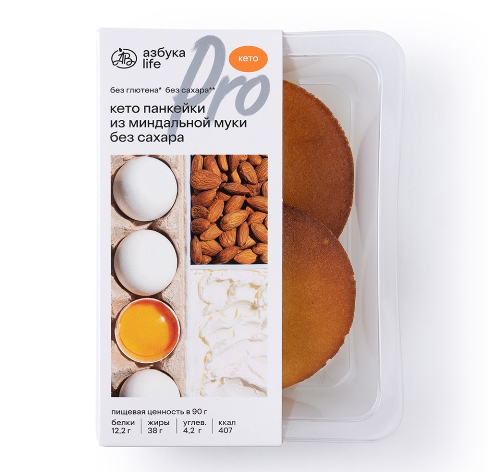 

Кето панкейки из миндальной муки без сахара, Азбука Life PRO, 90 г
