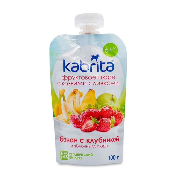 Пюре фруктовое Kabrita с козьими сливками 