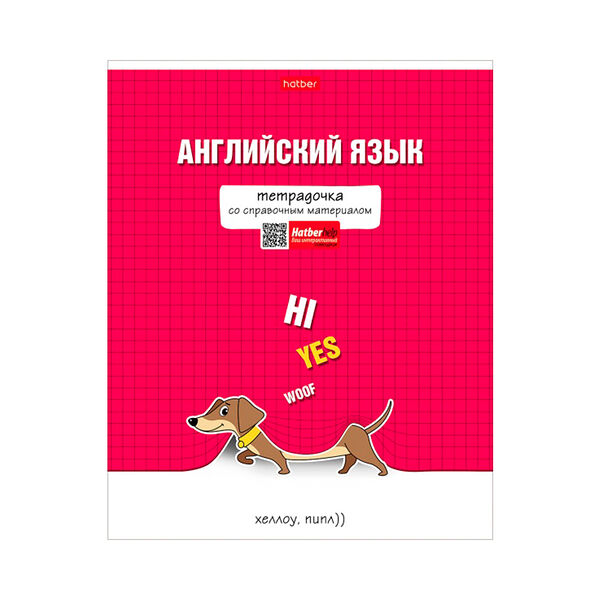 Тетрадь предметн Английский язык 48л А5ф клетка 65г/кв.м на скобе обл мел картон мат лам 48Т5лВd1_30591