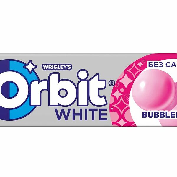 Orbit White Bubblemint жевательная резинка без сахара 13.6 г