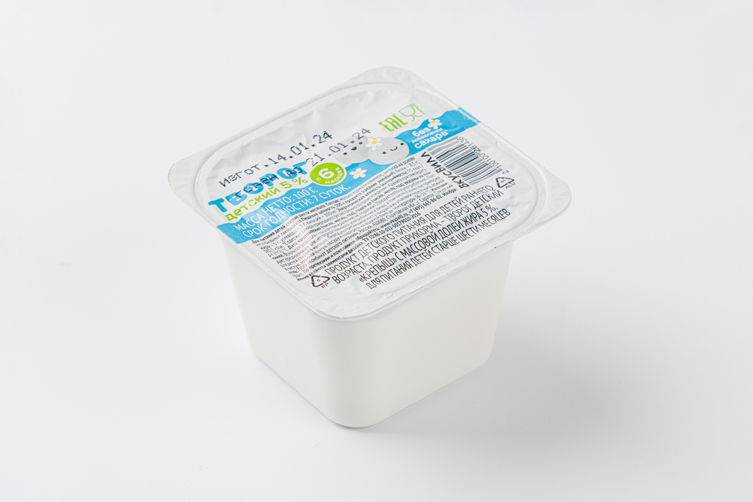 

Творог детский ВкусВилл 5% 100 г