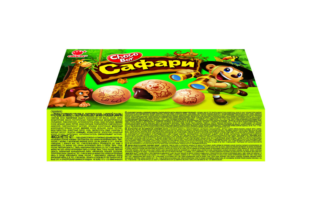 

Печенье Orion Choco Boy Safari 42 г