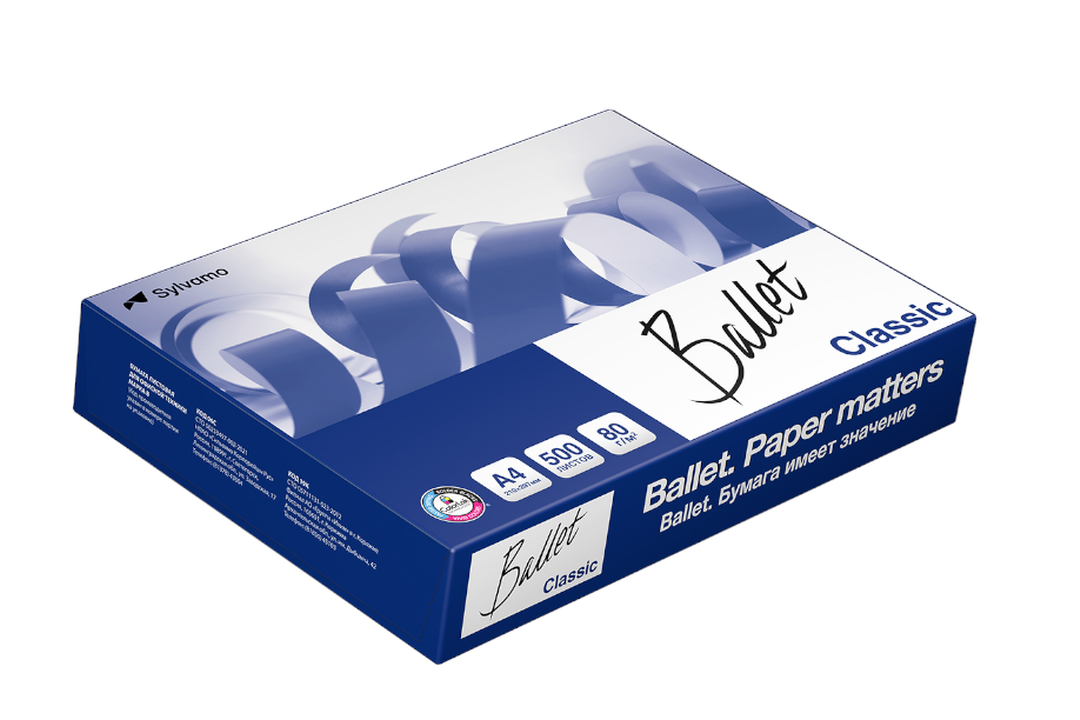 

Бумага для офисной техники А4 ТМ Ballet Classic (Баллет Классик), 500 листов