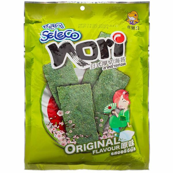 Капуста морская SELECO оригинальный вкус жареная в листах, 36г