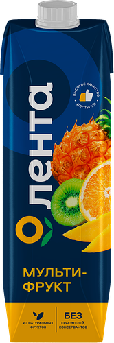 Нектар ЛЕНТА Мультифруктовый, 1л